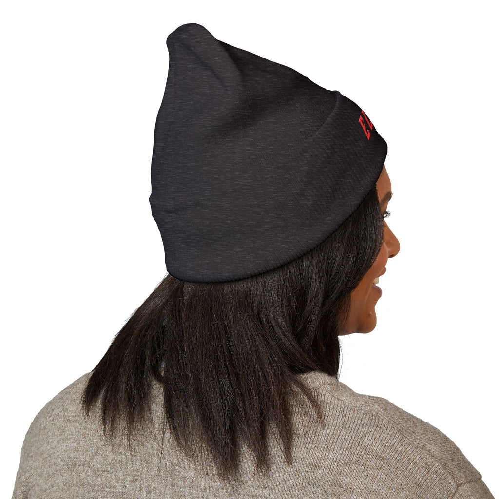 ELEV8 PEAK BEANIE RED STITCH