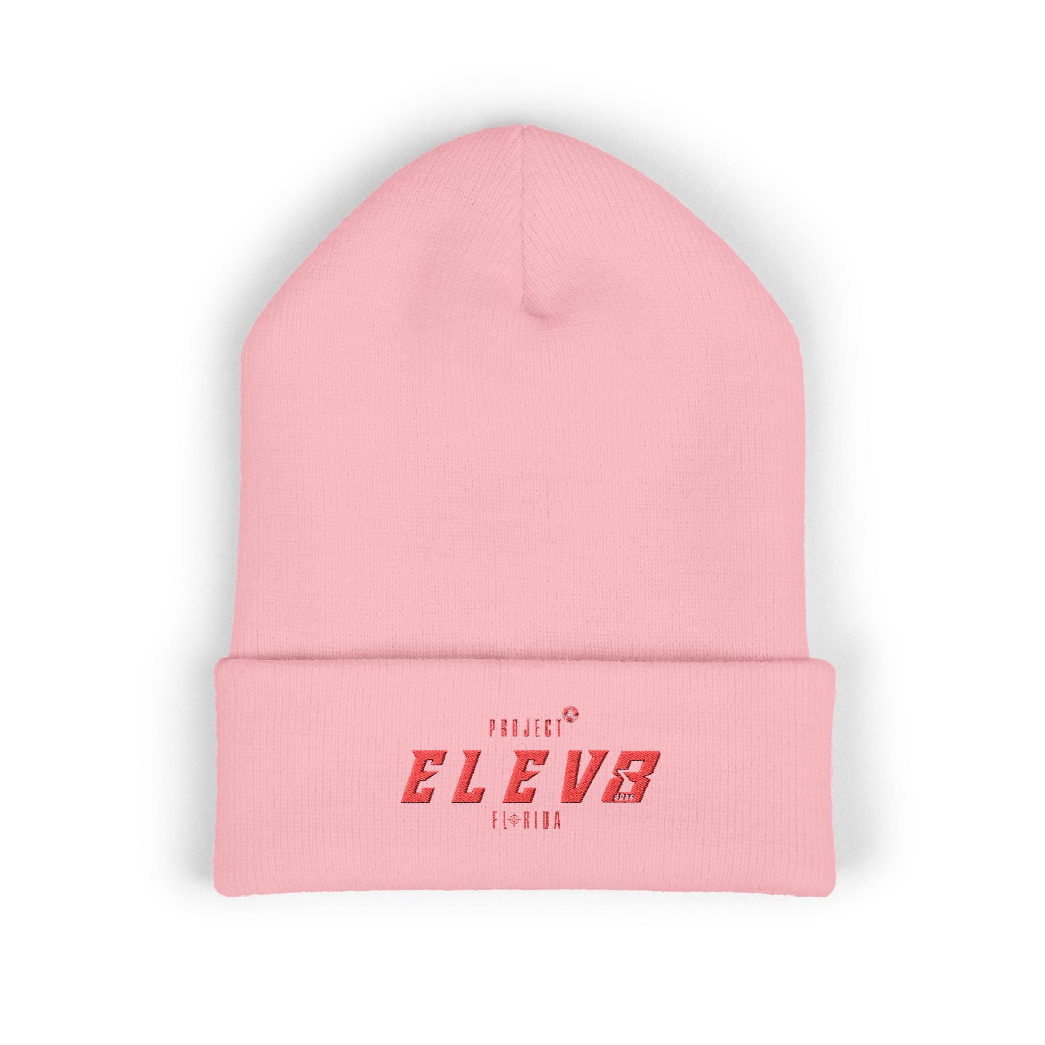 ELEV8 PEAK BEANIE RED STITCH