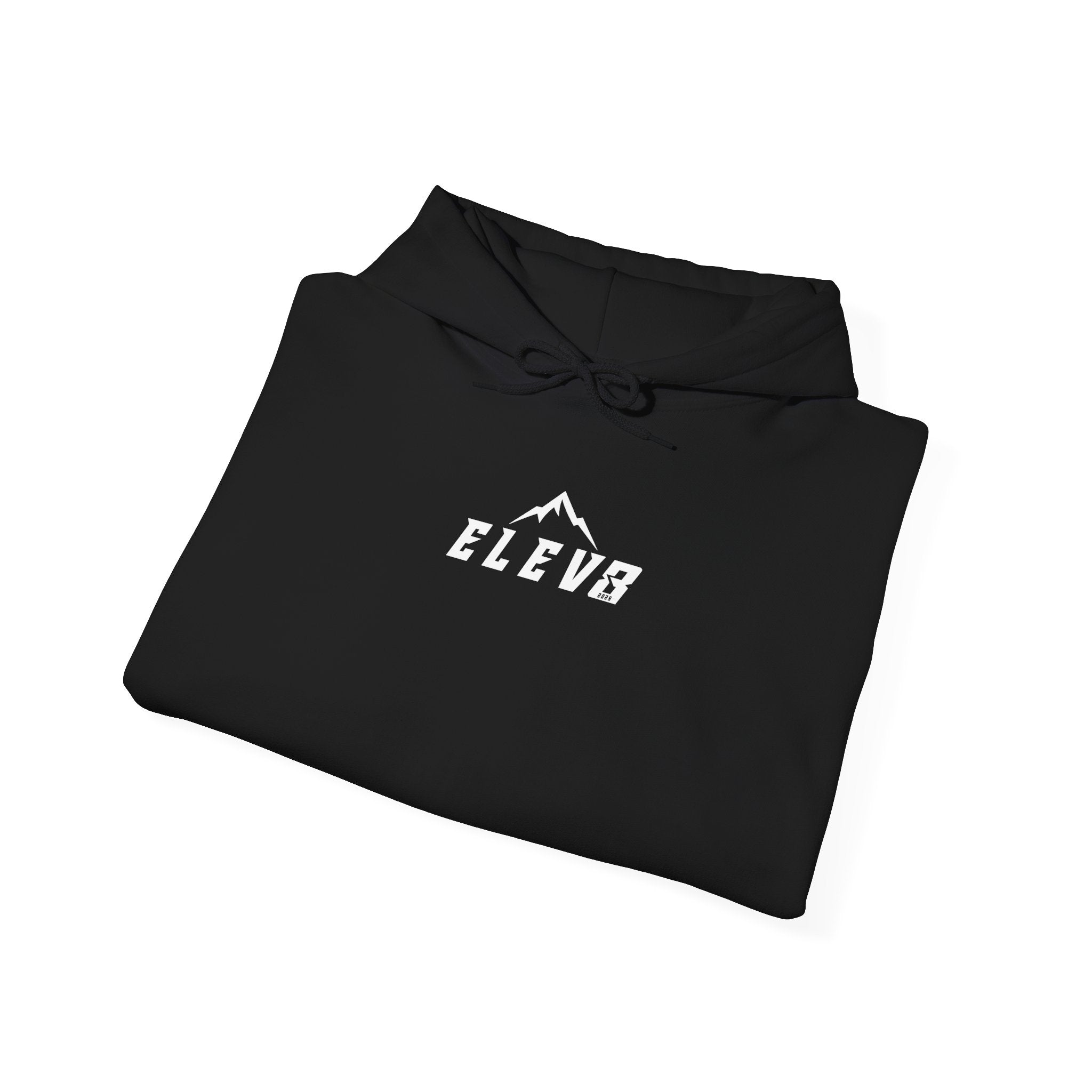 ELEV8 HOODIE WHITE LOGO