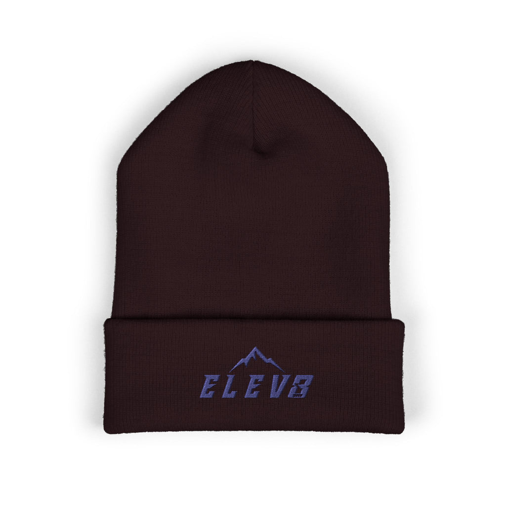 ELEV8 PEAK BEANIE NAVY STITCH
