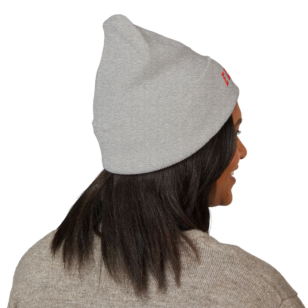 ELEV8 PEAK BEANIE RED STITCH