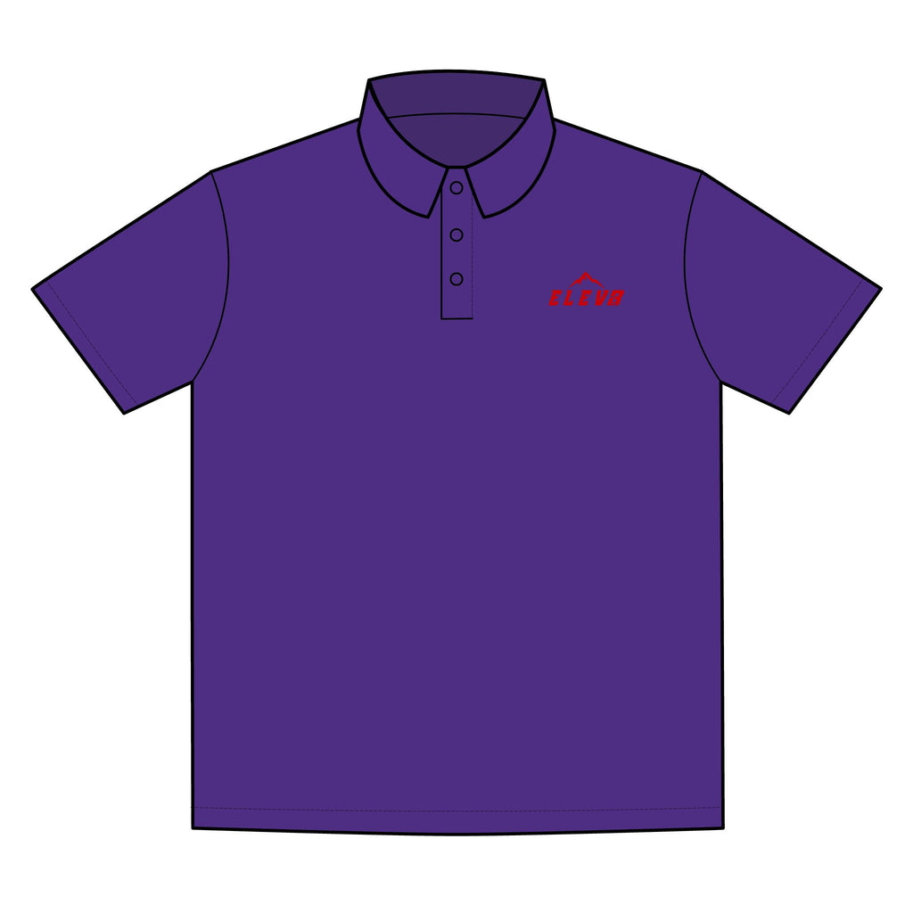 ELEV8 Peak Polo Shirt Red Logo