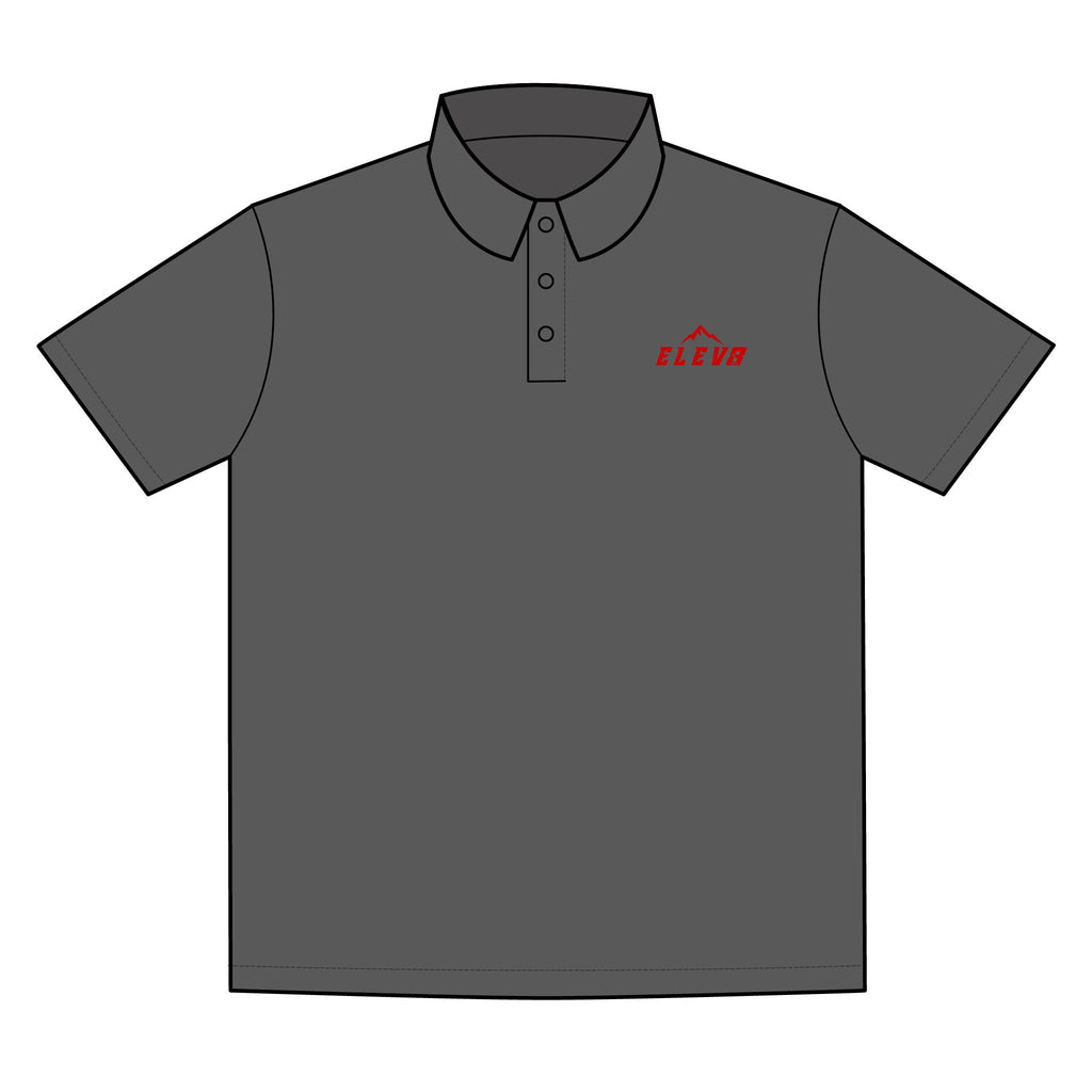 ELEV8 Peak Polo Shirt Red Logo