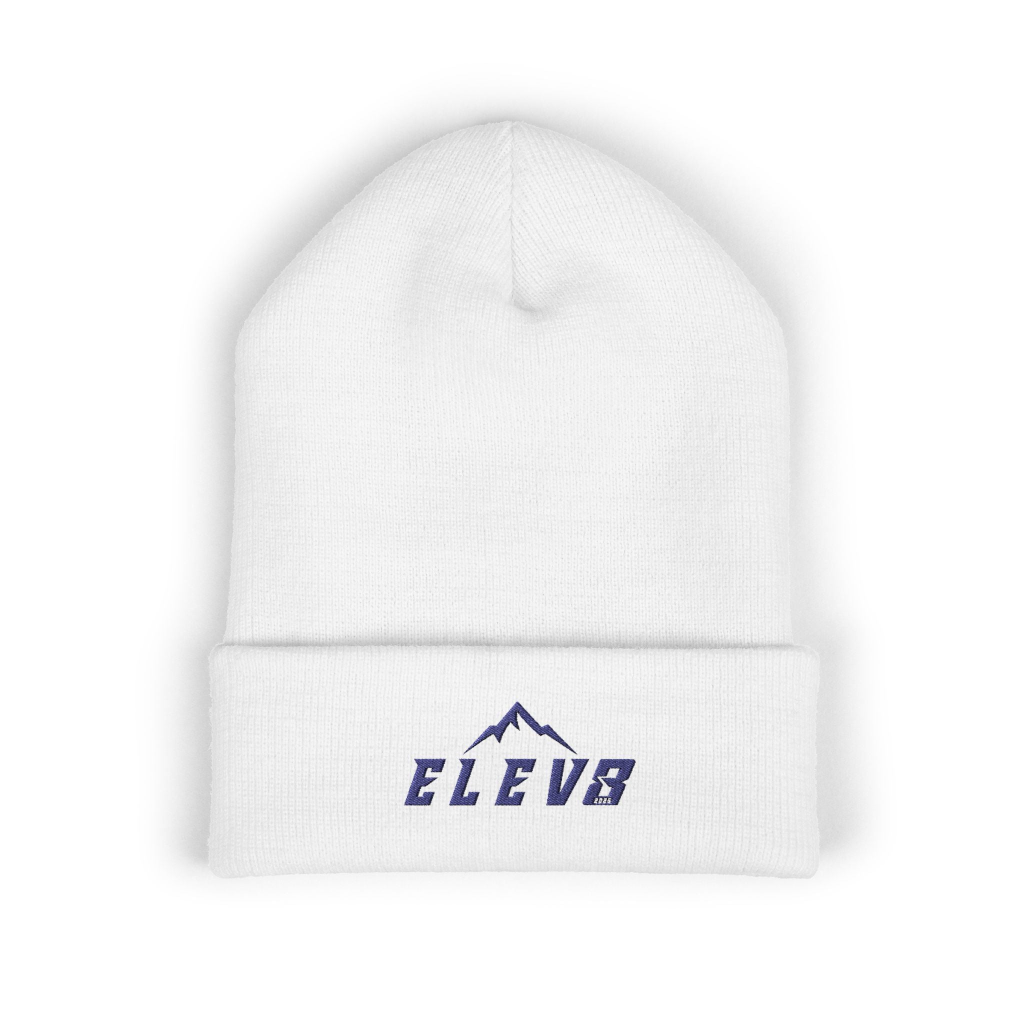 ELEV8 PEAK BEANIE NAVY STITCH