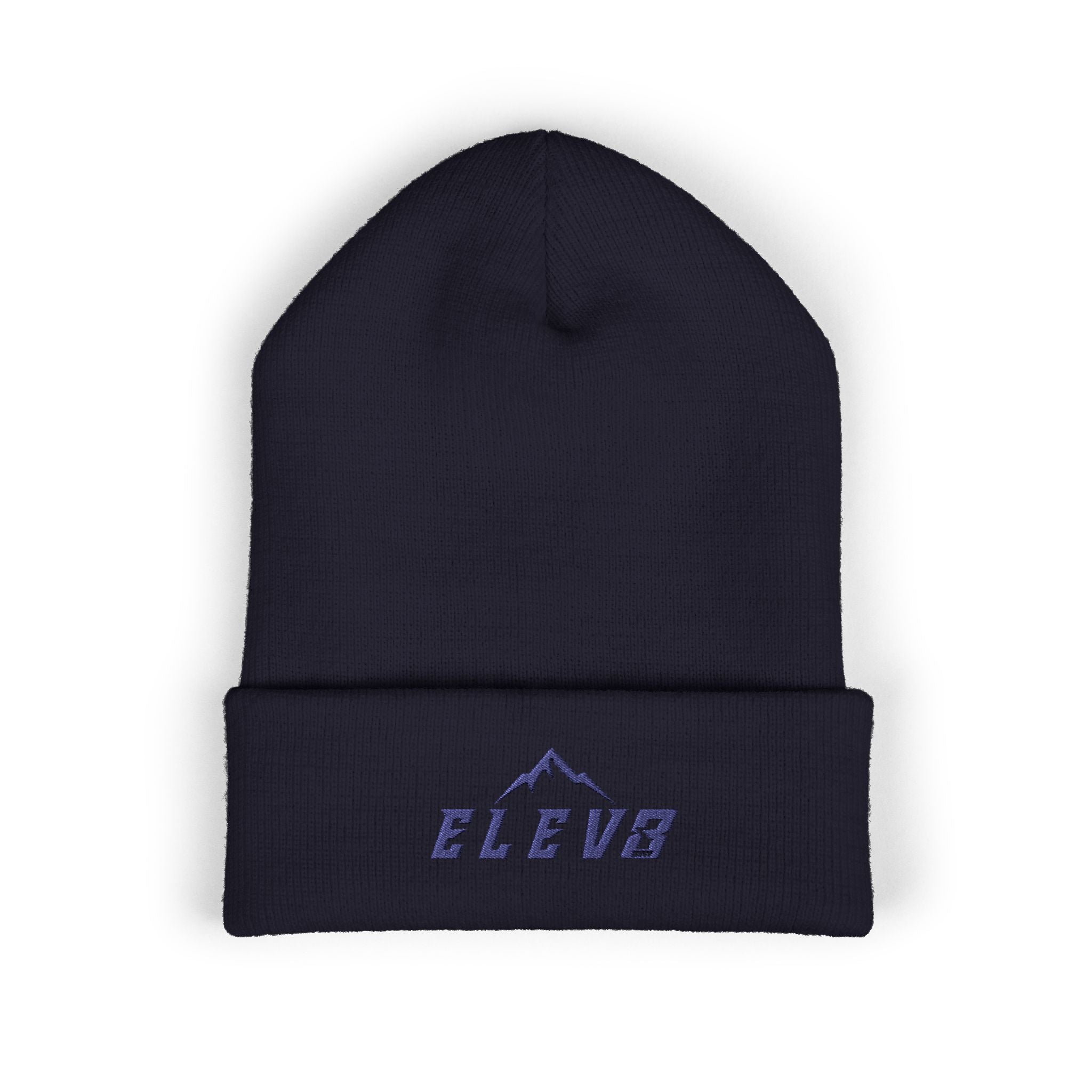 ELEV8 PEAK BEANIE NAVY STITCH