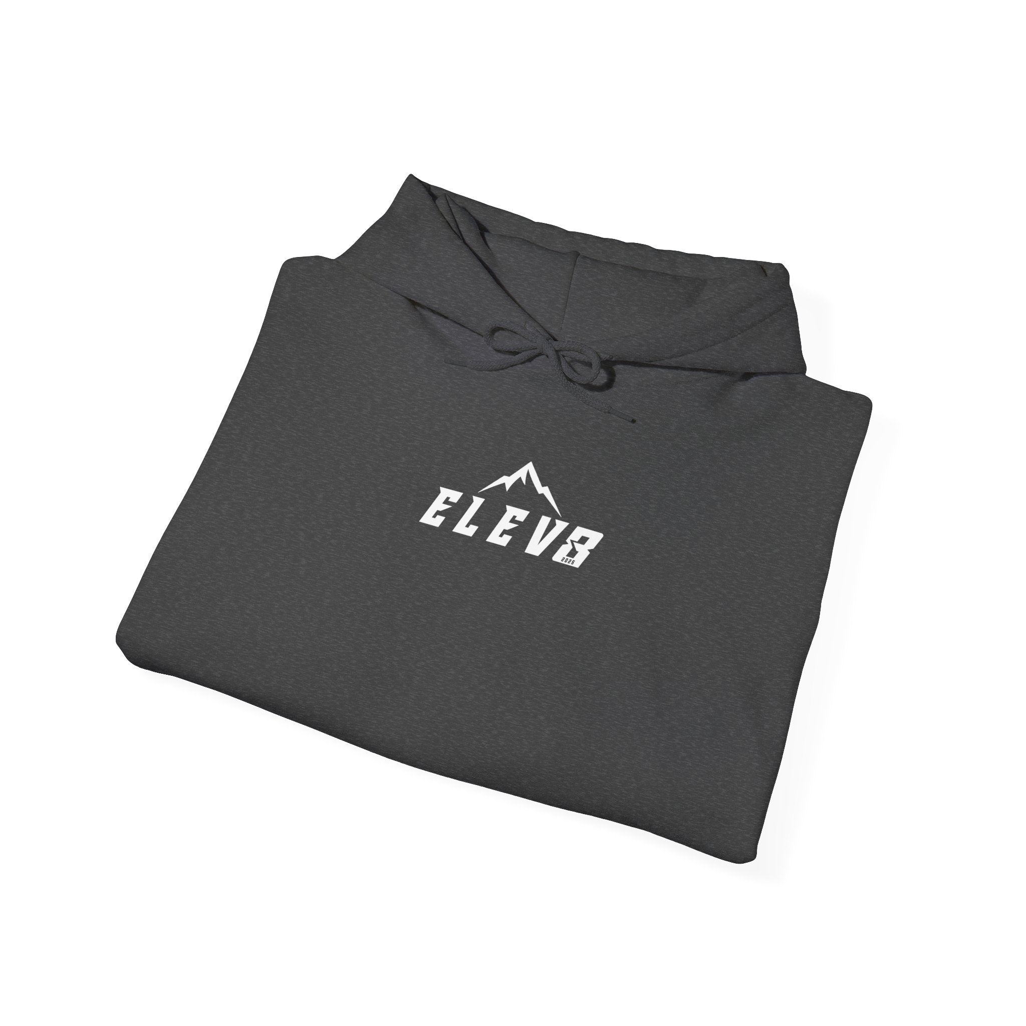 ELEV8 HOODIE WHITE LOGO