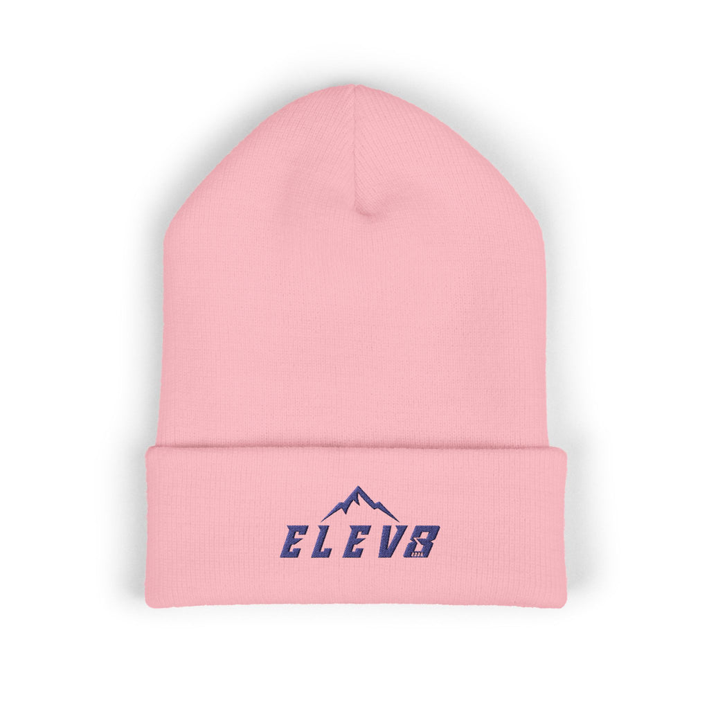 ELEV8 PEAK BEANIE NAVY STITCH