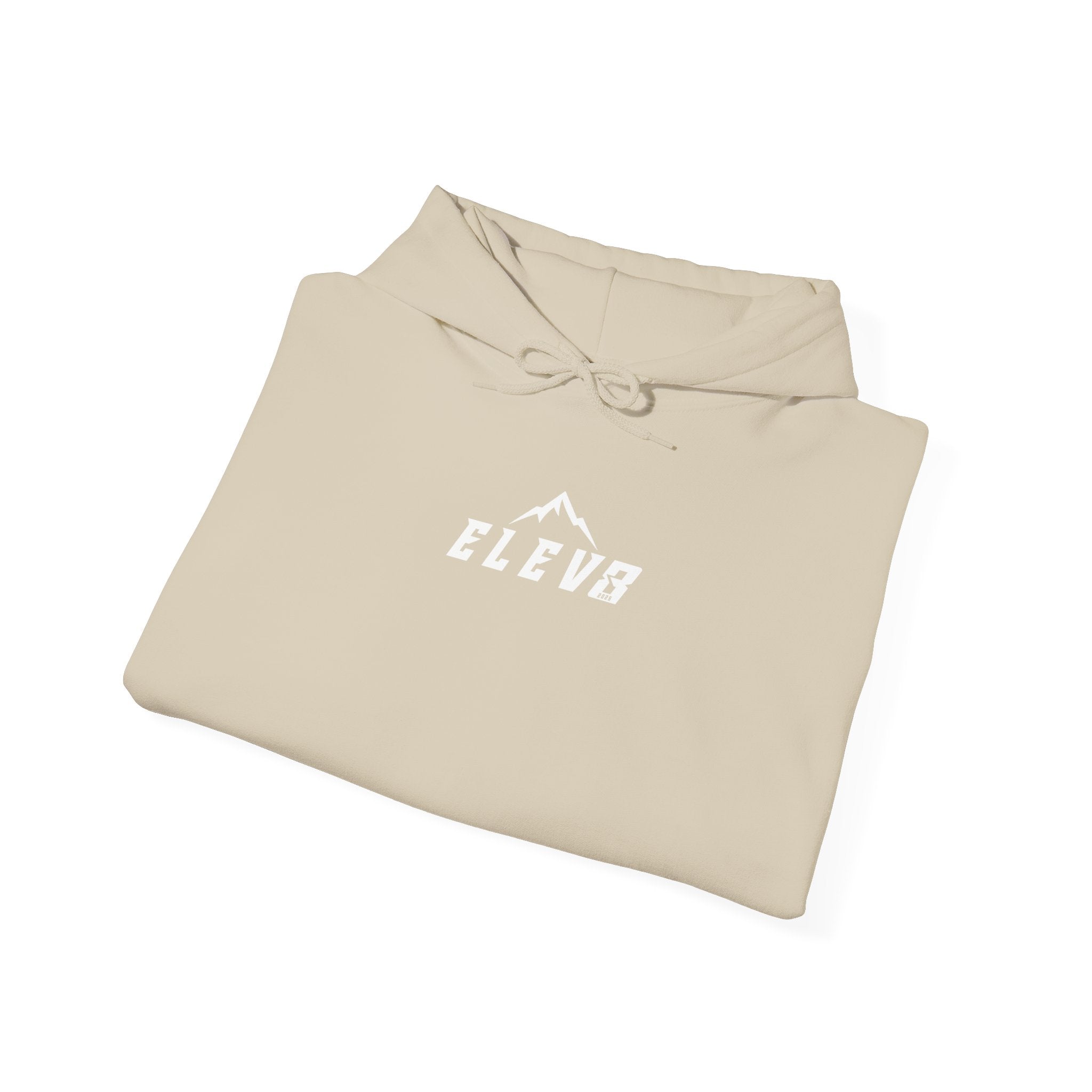 ELEV8 HOODIE WHITE LOGO